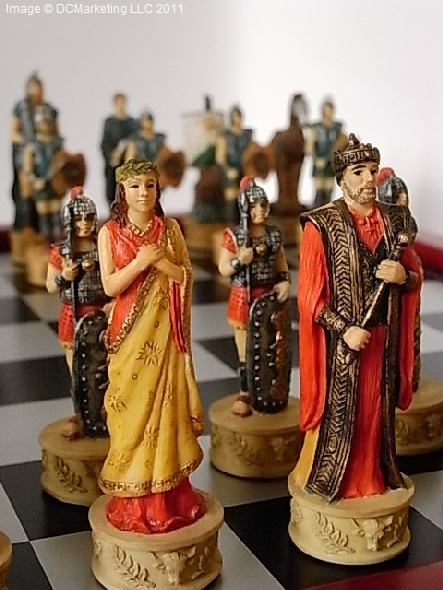 Trojan War Themed Chess Set